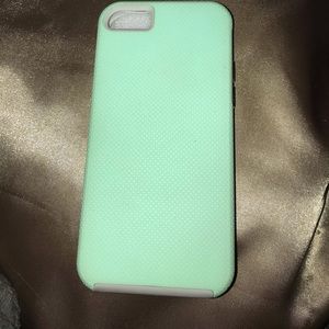 IPHONE 5/5s/5se mint and grey case!!